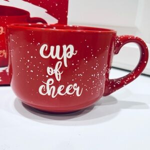 NEW! Red “Cup of Cheer” Mug New In Box
